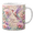 Ceramic Mug, variant on Lotusprint LLC Personalized Hummingbird Floral 2D Print Flat Ceramic Mug, Pastel Orchid Accent Coffee Cup