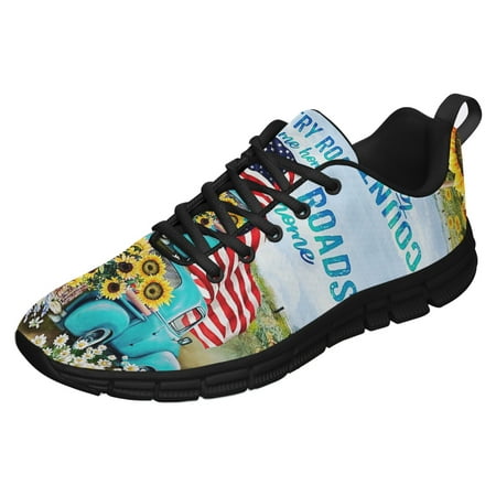 

Country Roads Running Shoes Sneakers Mesh Black Size 4