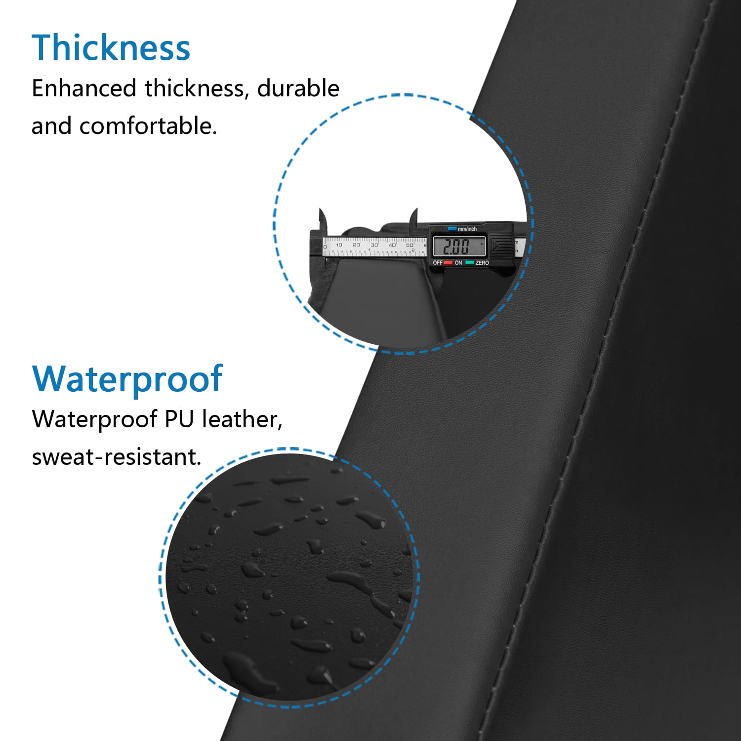 Matladin 2in Foldable 6' x 2' Black Exercise Mat with Carrying Handle