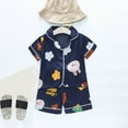thumbnail image 2 of Girls Clothes 2Pcs Short Sleeve Cartoon Prints Tops Shorts Toddler Girl Outfit Sets, 2 of 4