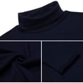 thumbnail image 3 of Men Slim Fit Lightweight Long Sleeve Pullover Top Turtleneck T-Shirt, 3 of 14