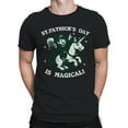 thumbnail image 2 of St. Patricks Day is Magical Leprechaun Riding a Unicorn Men's T-shirt, 2 of 3