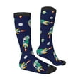 thumbnail image 3 of Balery Astronaut Dinosaur and Space Printed Novelty Socks Men's Women's Crew Socks Sports Socks Knee High Socks Cotton Socks Quirky and Cool Socks, 3 of 9