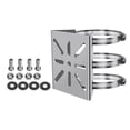thumbnail image 3 of Soporte de poste vertical para cámara de seguridad, adaptador de montaje en poste vertical, accesorios con 3 bucles, soporte de montaje en pared para, 3 of 8