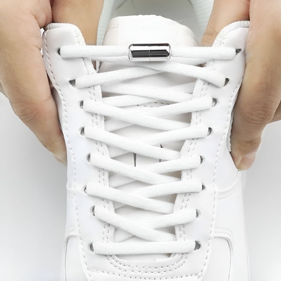 TUWAFE 6Pcs Elastic Shoe Laces, No Tie Shoelaces Elastic Lock Fast Lacing Lazy Lace Adult Kids Sport Sneakers Shoe Strings