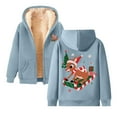 thumbnail image 2 of Christmas Heavyweight Zip Up Hoodies for Women Long Sleeve Reindeer Graphic Hooded Sweatshirt with Pockets Jacket Coat, 2 of 4