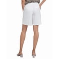 thumbnail image 2 of NYDJ womens Breezy Linen-Blend White Bermuda Short Jean, XXS, 2 of 4