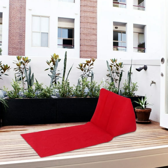 Pillow Cushion, 54.3x18.9x18.9in Soft Triangular Pillow Cushion Back Pillow, Beach Lounger Cushion Inflatable Triangular Pillow For Livingroom Outdoor