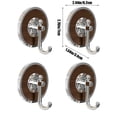 thumbnail image 3 of Ganchos Adhesivos de Pared para Baño y Dormitorio | Ganchos para Colgar Toallas y Joyas Sin Taladro | Paquete de 4 Percheros de Plástico para Organizar Espacios Pequeños, 3 of 7