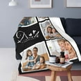 AISENIN 60*80inch Personalized Photo Blanket Fathers Day Birthday Gifts