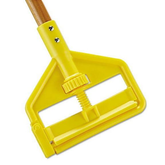 Invader Side-Gate Wood Wet-Mop Handle, 1" dia x 60", Natural, 12/Carton | Bundle of 10 Each