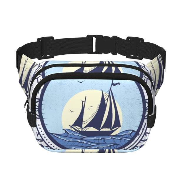 Disketp Not All Who Wander Are Lost2 Riñonera de Doble Capa, Bolsa de Cintura Ajustable para Viajes, Correr y Senderismo, Riñonera Ligera para Hombre y Mujer