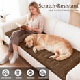 thumbnail image 5 of decorUhome Couch Cover, Washable Non-Slip Sofa Cover for Dogs, Pet Friendly Couch Protector for 3 Cushion Couch Sofa (Brown, 27.6" x 70.9"), 5 of 7