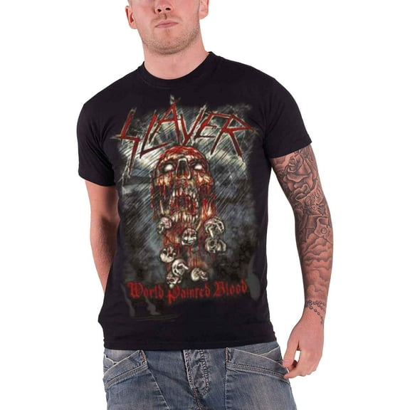 Slayer World Painted Blood T Shirt