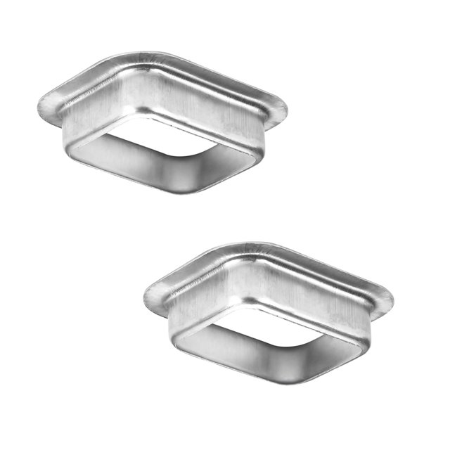 Salida de bajante para canalón VYH 2" x 3" de aluminio, paquete de 2