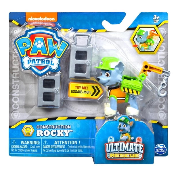 Rocky Paw Patrol Cachorros Héroes Construcción