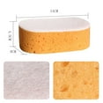 thumbnail image 3 of Large Honeycomb Sponge for Multi-Purpose Cleaning, Soft & Durable Reusable Cleaning Sponge for Kitchen Dishes, Car Washing & Household Chores, Water Absorption, Lightweight & Easy to Use, A1-Khaki, 3 of 9