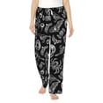 thumbnail image 2 of Lsque Skull bird bat spider Print Women's Pajama Pants, Lounge Pant - Comfortable Home Wear,Elastic Waistband, Stylish Design-X-Large, 2 of 9