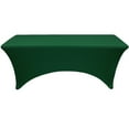 thumbnail image 2 of Your Chair Covers - Stretch Spandex 4 ft Rectangular Table Cover Hunter Green, 2 of 3