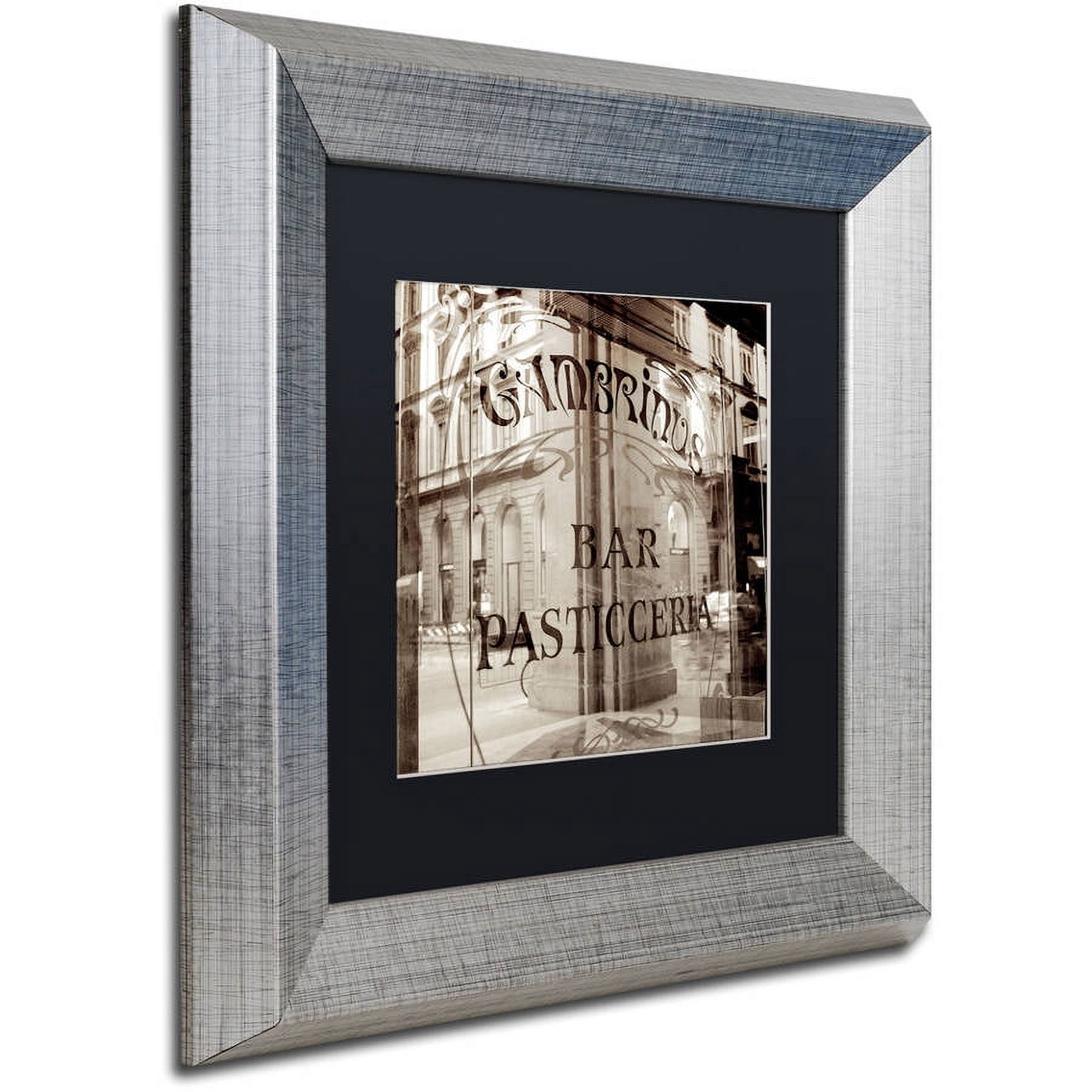 Trademark Fine Art "Firenze V" Canvas Art by Alan Blaustein, Black Matte, Silver Frame