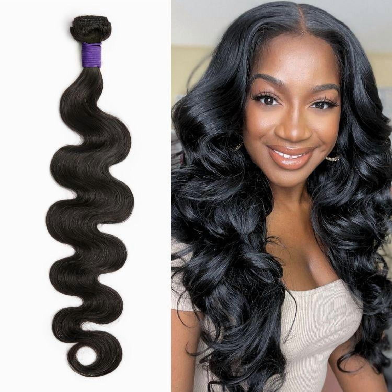 LUVME 14in Deep Wave 1pc Best Virgin 100% Human Hair Bundle