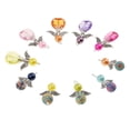 thumbnail image 4 of 10 Piezas De De ángel Colgantes De Corazón De Acrílico Facetado De Arcilla Alas De Aleación Ajuste Collar Pendiente Pulser Soledad Encantos de ángel, 4 of 9