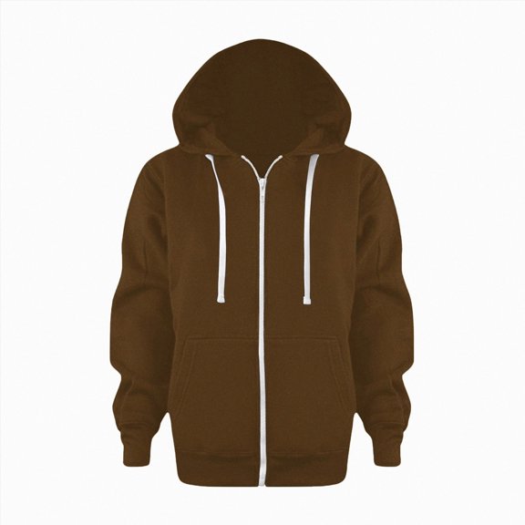 Splozh Toddler Baby Fall Jacket Fashion Warm Sweater Jacket Fashionable Casual Zipper Sweater Hooded Girls Kids Boys Coat Jacket,Brown,10-11 Years