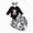 H233-Black, variant on masbird Newborn Baby Girls Clothes Infant Fall Winter Outfits Long Sleeve Ribbed Romper Floral Pants Headband 3pcs Sets,Black,0-3 M