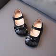 thumbnail image 6 of Viluyesy Girls Mary Jane Flats - Childrens Solid Bow Round Toe Soft Sole Low Heel Princess Dress Shoes Spring Summer Black Size 8, 6 of 6