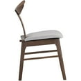 thumbnail image 3 of Sunpan Jaxton 19.75" Modern Fabric Dining Chair in Light Gray, 3 of 5