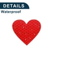 thumbnail image 6 of Unique Bargains Reflective Bumper Decal Fluorescent Red Rectangle Heart Pattern Reflective Car Sticker Personalized Decoration, 6 of 7