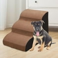 thumbnail image 2 of Escaliers pour Animaux Antidérapants Confortables avec Support pour Chatons Chats d'Intérieur Kitty 3 Marches, 2 of 10