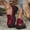 #042-Wine, variant on Wowcloth Chunky Sole Loafers for Women – Stylish Slip-On Casual Shoes with British-Inspired Design for Everyday Wear