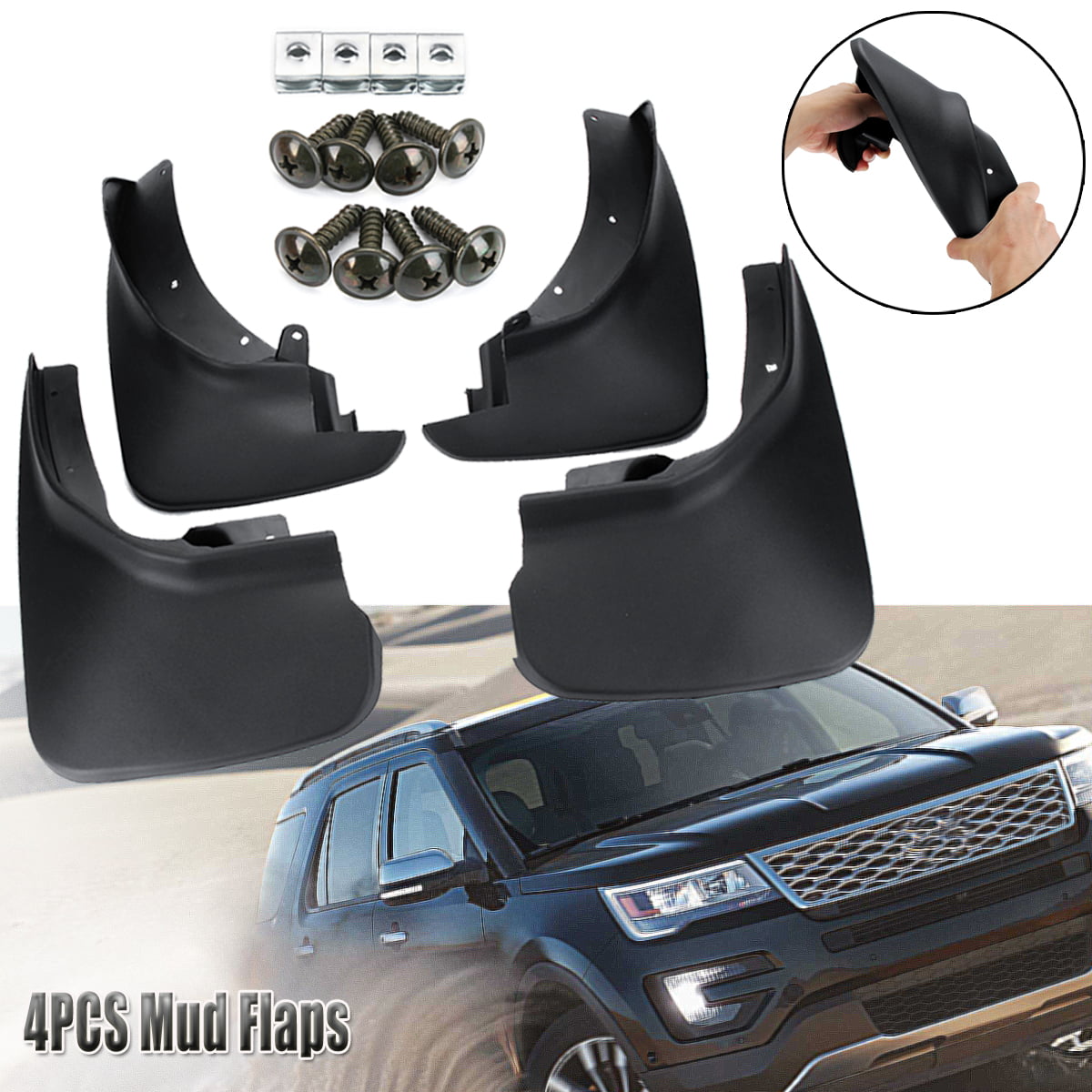 Fit For 2015-2018 Ford F150 Front Rear Splash Guards  Mud Flaps Mudguards