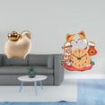 thumbnail image 2 of Mini estatua de animal, reloj de pared de gato silencioso que no hace , bonito reloj para dormitorio infantil, artesanía artística, adorno adecu, 2 of 8