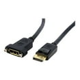 thumbnail image 3 of StarTech.com 3 ft. (0.9 m) Displayport Male to Female Cable - Mounting - Latched Connectors - DisplayPort - DP Monitor Cable (DPPNLFM3) - DisplayPort cable - DisplayPort (M) to DisplayPort (F) - 3 ft - latched, molded - black - for P/N: CDP2DP141MB, CDP2DP146B, CDP2DPMM1MB, CDP2DPMM6B, DISPL3M, DP2MDPMF3, MDP2DVIMM6BS, 3 of 7