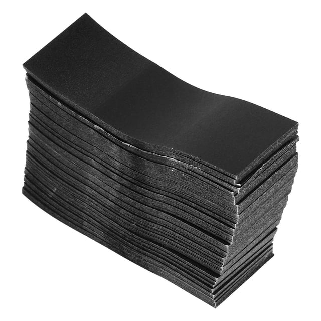 KONTONTY 500Set Self Adhering Paper Napkin Band Black Circular For Family Gatherings