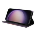 thumbnail image 2 of For Samsung Galaxy S22 Flip Wallet Case,[RFID Blocking]PU Leather Magnetic Folio Cover,With Card Slots,Flip Folding Kickstand,Shockproof TPU Anti-fall Rugged Phone Case Cover,Purple, 2 of 9