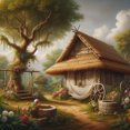 thumbnail image 1 of Modern Nipa Hut - Peinture Diamant DIY, 1 of 6