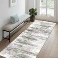thumbnail image 2 of BERTHMEER 2'x6' Runner Rugs Non Slip for Bathroom Kitchen Bedroom Entryway Hallway Rugs Machine Washable Abstract Brown and Gray Neutral Modern Beige Contemporary Runner Rugs, 2 of 7