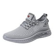 thumbnail image 2 of Mepaouo Men's Non Slip Running Shoes Mesh Breathable Casual Walking Fashion Sneakers(Grey,10.5), 2 of 7
