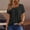 Black, variant on YHAJDS Women's Summer Tops Short Sleeve Button Down Solid Color Casual Blouse