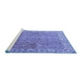 thumbnail image 2 of Ahgly Company Machine Washable Indoor Rectangle Persian Blue Traditional Area Rugs, 6' x 9', 2 of 4