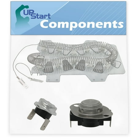 

DC47-00019A Dryer Heating Element & DC96-00887A Thermal Fuse & DC47-00016A Thermostat Replacement for Samsung Dryers - Compatible DC47-00019A DC96-00887A & DC47-00016A Heater Element & Thermostat Kit