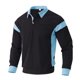 thumbnail image 4 of Ceisia Men Color Block Long Sleeve Zipper Casual Daily Outdoor Versatile Gift Fashion Athletic Top, 4 of 9
