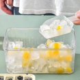 thumbnail image 3 of Ice Cube Molds Ice Cube Trays for Ice Making Reusable Ice Cube Mold for Household Refrigerator (Creamy, 56 compartments), 3 of 4