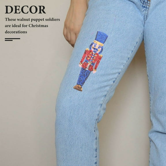 ELAYARD 4Pcs Sew on Nutcracker Patches for Jackets and Backpacks