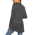 thumbnail image 4 of Sedceaty Women Simple Style Cardigan, Solid Color Long Sleeve Knitwear with Pockets, S/ M/ L/ XL/ XXL, 4 of 5