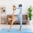 thumbnail image 6 of BalanceFrom 3-Panel All-Purpose Folding Gymnastics Workout Mat, 6' x 2' x 2", Light Blue, 6 of 6
