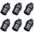 thumbnail image 1 of 6 Pack E26 Lamp Socket Retro Standard Lamp Holder with Medium Base Screw-in Black Lamp Socket Replacement for Edison Bulbs DIY Lighting, 1 of 7